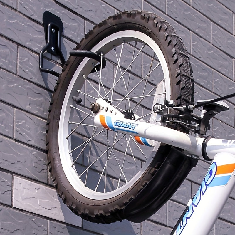 66lb Heavy Duty Bike Wall Mount 66lb Capacity Heavy Duty Bike Wall Mount  Vertical Bike Hanger Rack Sturdy Iron Construction SpaceSaving Garage  Indoor Storage for MountainRoad Bikes Easy Install Black